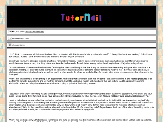tutoring screenshot