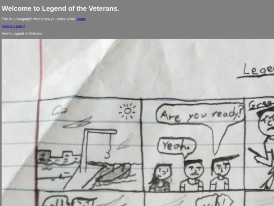 Legend of the veterans/veteran screenshot