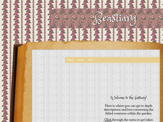 webpages/bestiary screenshot