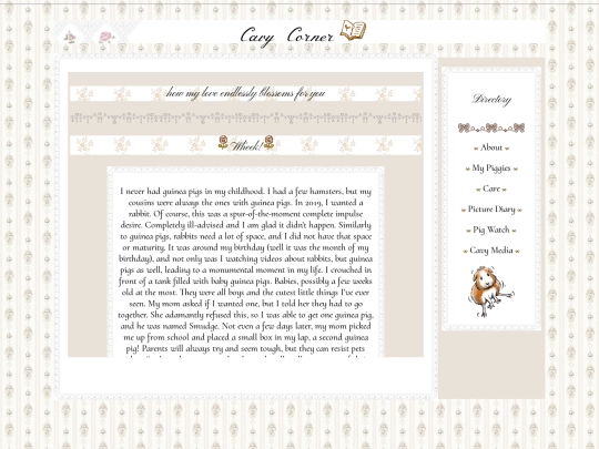 webpages/guinea pig stuff/mypiggies screenshot