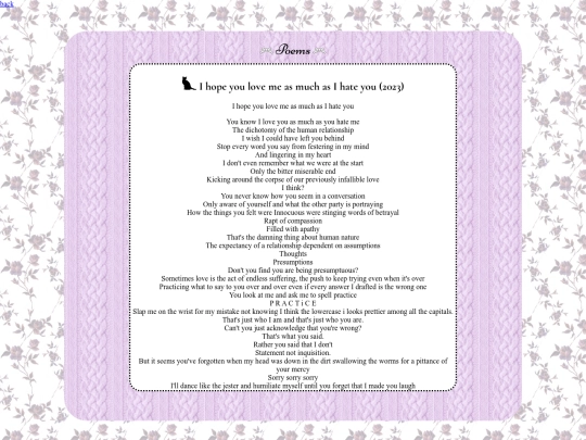 webpages/poems screenshot
