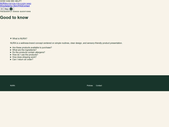 faq screenshot
