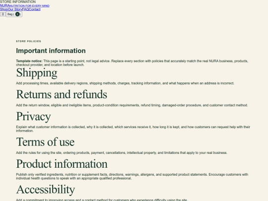 policies screenshot