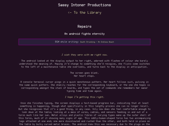 Repairs screenshot