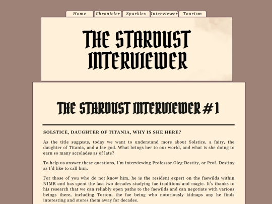 Stardust_Interviewer screenshot