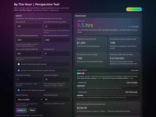 lifecalc screenshot