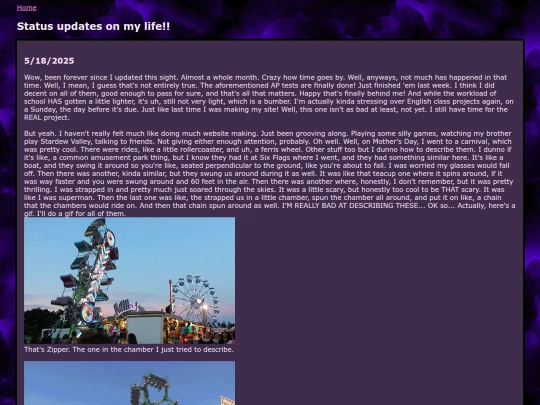 status screenshot