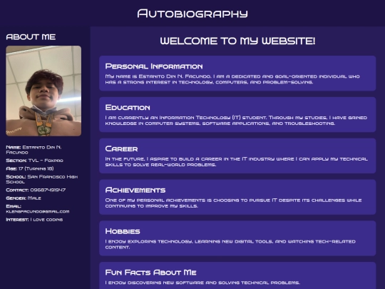 autobio screenshot