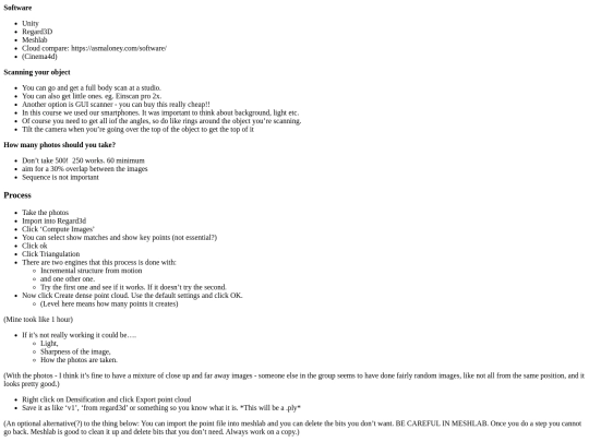 pointclouds-notes screenshot