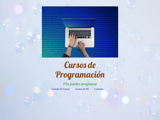 proyecto cursos screenshot