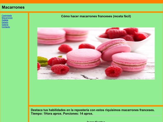 recetas/maca screenshot