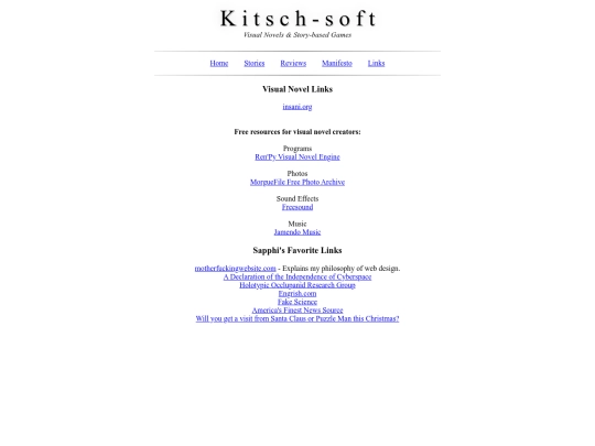 links screenshot