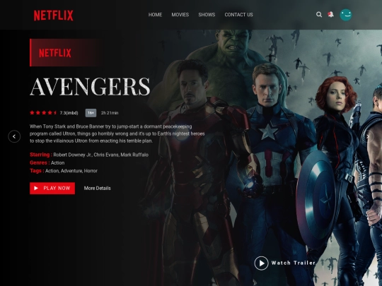 kuryxflix_home screenshot