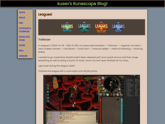 leagues screenshot