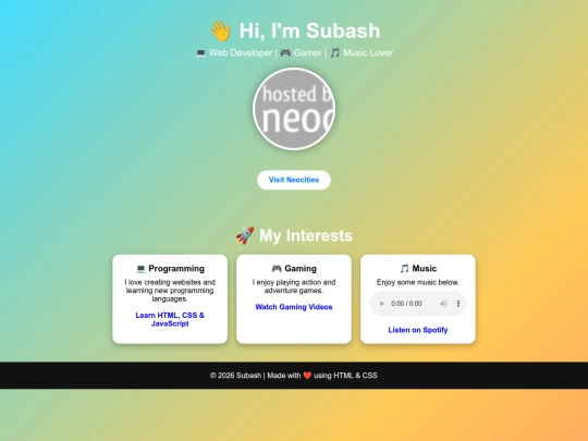 index screenshot