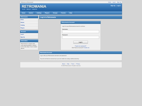 login screenshot