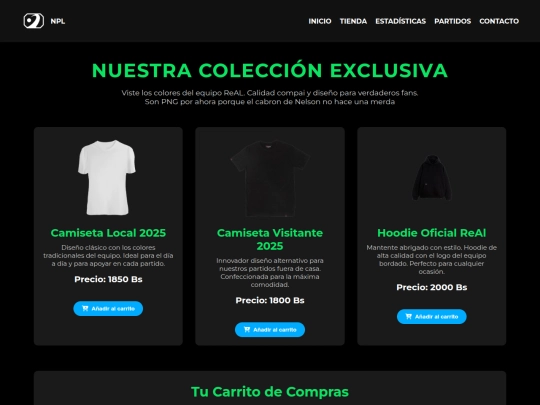 camisetas screenshot