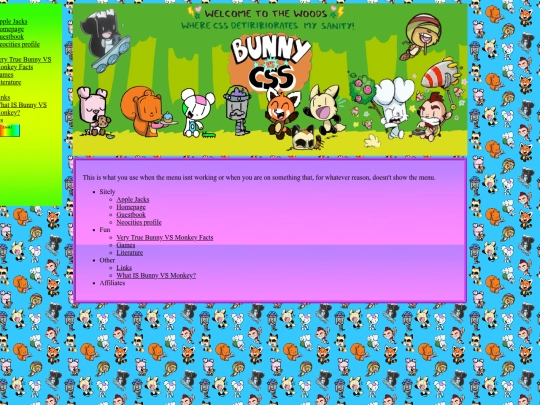 Pages/Menu screenshot
