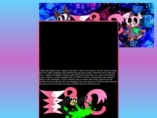 Pages/ToothAndClawCampaignRules screenshot