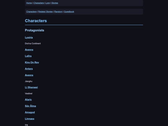 characters screenshot