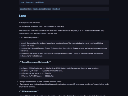 lore screenshot