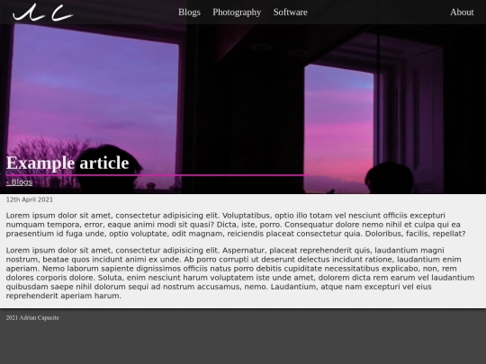 blog-template screenshot