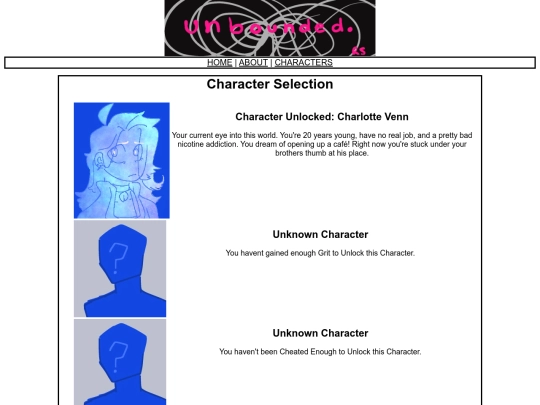 characters screenshot