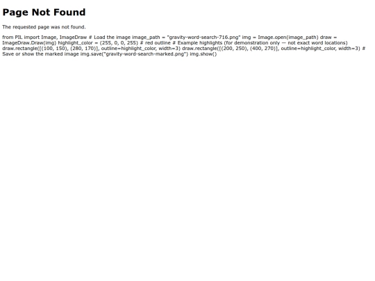 not_found screenshot