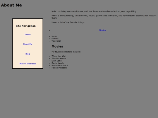 aboutMe screenshot