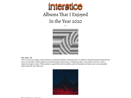 aoty-2020 screenshot