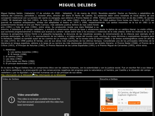 Ejercicio10/pages/Miguel_Delibes screenshot
