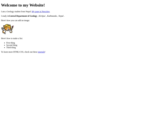 index screenshot