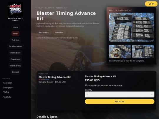 blaster-timing-kit screenshot