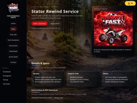 stator-rewind-service screenshot