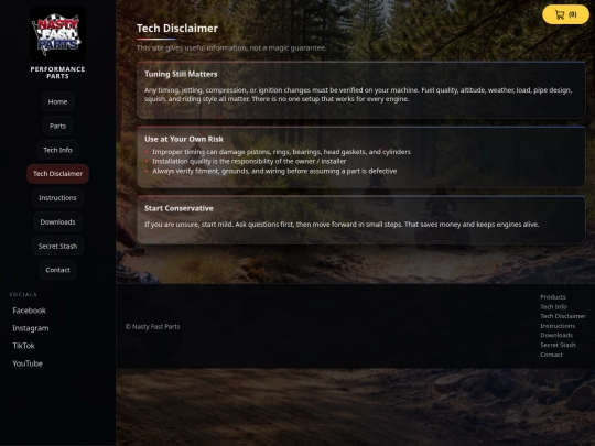 tech-disclaimer screenshot