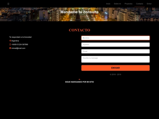 contact screenshot