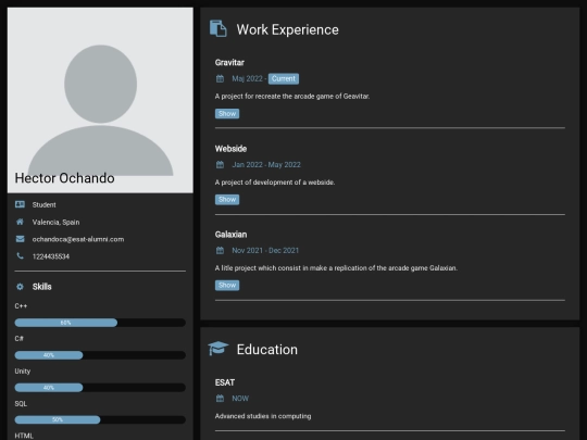 cv screenshot