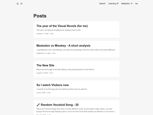 blog/posts screenshot