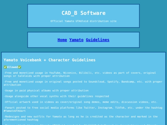 Guidelines screenshot