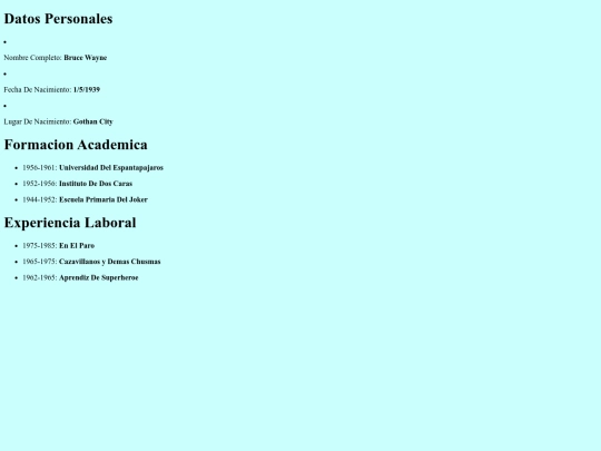Curriculum screenshot