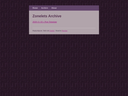 archive screenshot
