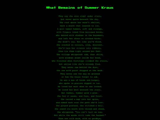 poetry/summerkraus screenshot