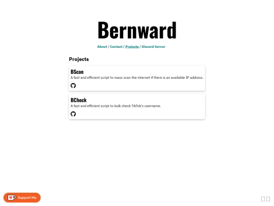 projects screenshot