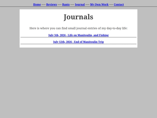 journals screenshot