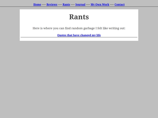 rants screenshot