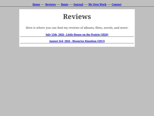 reviews screenshot