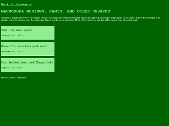 musings screenshot