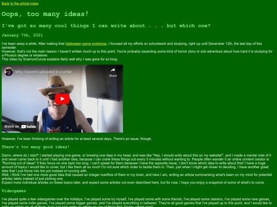 musings/too-many-ideas screenshot