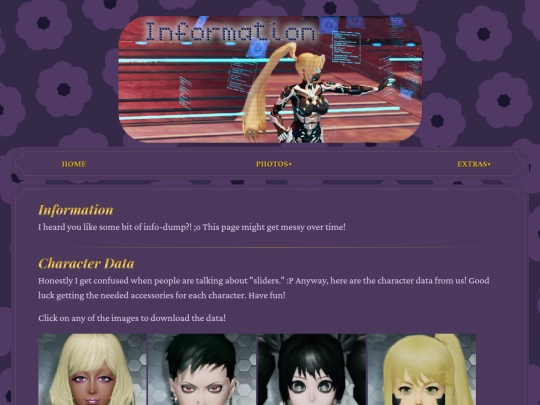 info screenshot