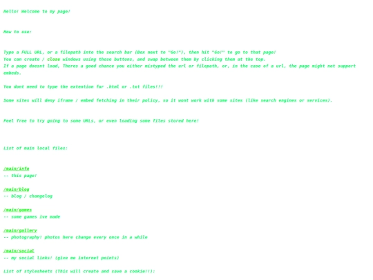 main/info screenshot